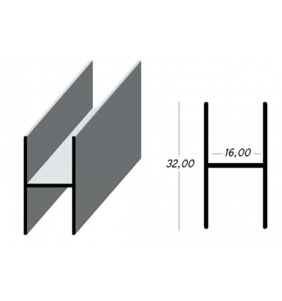 PERFIL H16 HOJA 4M HAYA S/BARN 15435