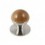TIRADOR POMO INOX 28 861 MA MADERA TRANSP