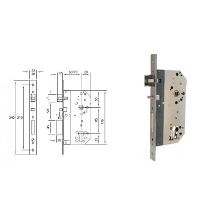 CERR C/GOLP INOX 2UB0FE60AI