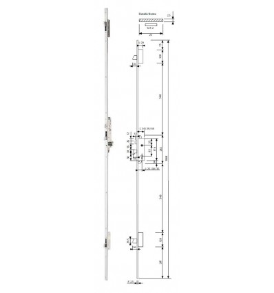 CERR 3P C/GOLP MET S/BOMB INOX 4230P33AI