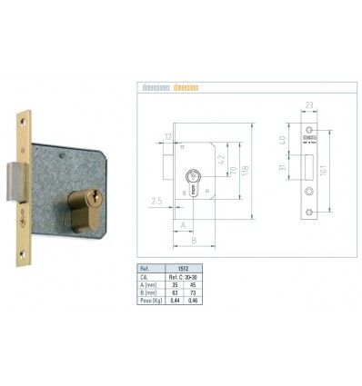 CERR S/GOLP H L 1512-2-35