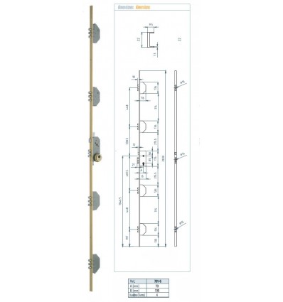 CERR 5P C/GOLP ORO 70 701-5-2N708155 CL40