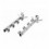 TENDEDERO INOX PARED 4 POLEAS 89405