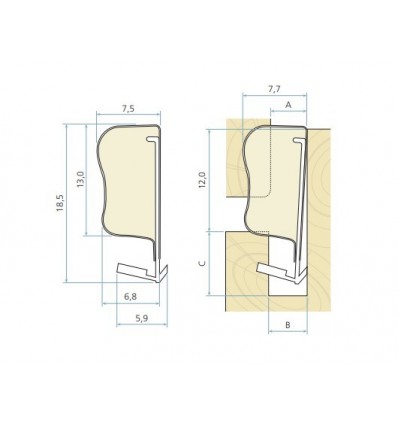 JUNTA QLON 3053 18,4 MARRON OSC