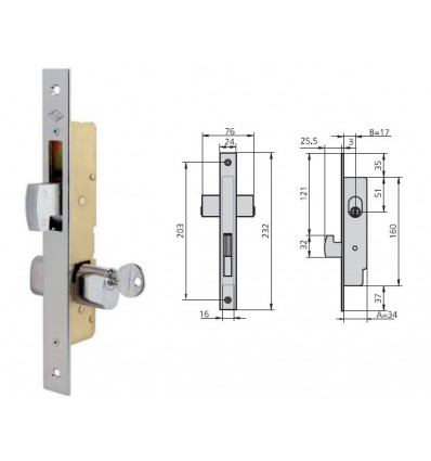 CERR MET H NIQ 20 1968/0 PALETA BASCULANTE