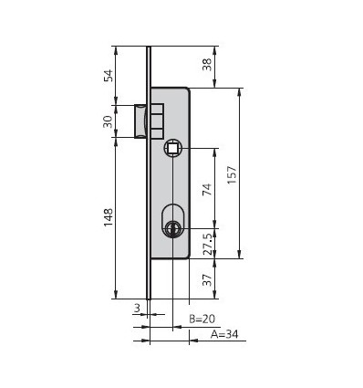 CERR MET INOX 20 1964T/6 PORTERO