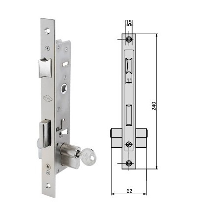 CERR C/VAIV INOX 30 192V30/6AN