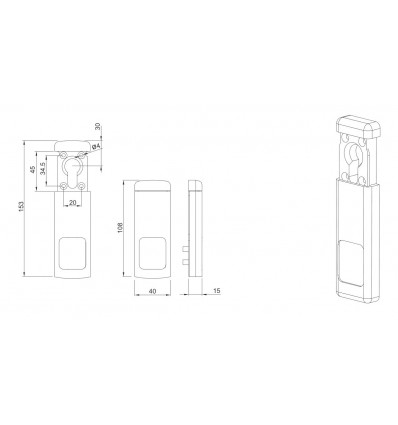 PROTECTOR S/BOMB MAGN INOX 108X40 22095X