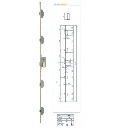 CERR 5P C/GOLP AL 60 1808-5 BORJA