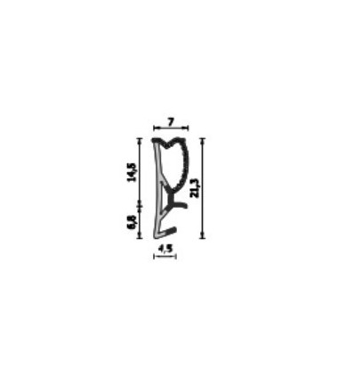 JUNTA ACUSTICA MARRON A255E 21 RIGIDA