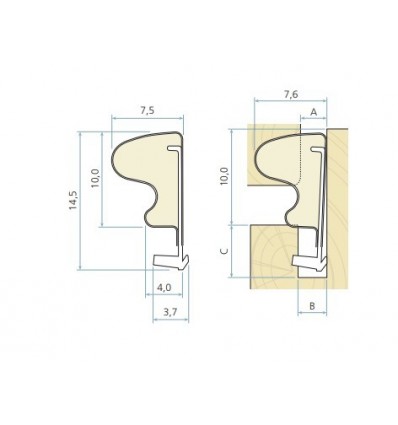 JUNTA QLON 3054 14,4 MARRON OSC