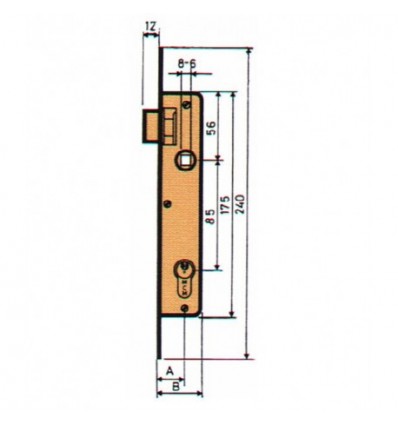 CERR MET C/GOLP INOX 1653-21 PORTERO