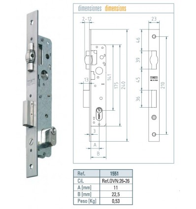 CERR MET C/VAIV INOX 1551-14