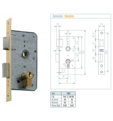 CERR C/GOLP H L 45 1501-2-45