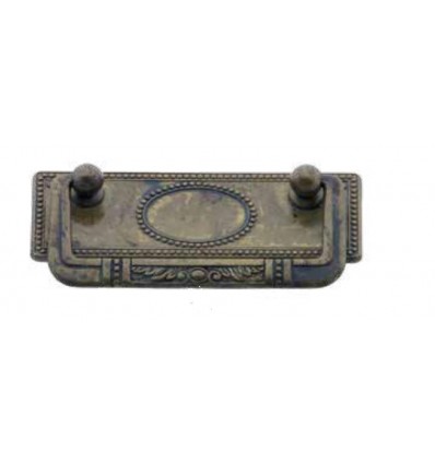 TIRADOR ANILLA S/B 97X43 1823 PLATA ANTIGU
