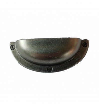 TIRADOR CONCHA L 79X32 806 PLATA ANTIGUA