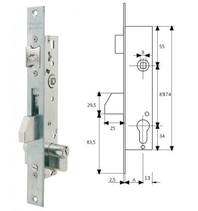 CERR MET C/GOLP INOX 20 S/BOMB 421028SSI