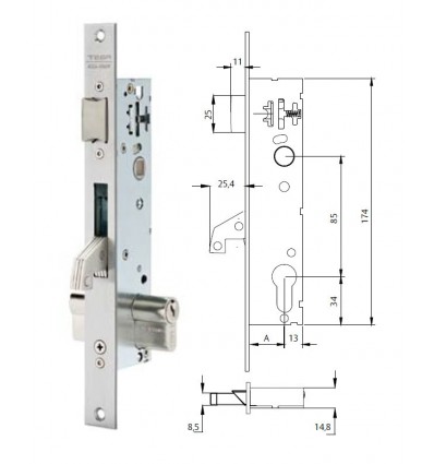 CERR ANTIPAN C/GOLP 30 INOX 4240BA30ED5AI