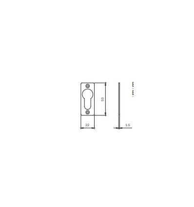 BOCALLAVE NYLON CUADRADA 22X53 042040W