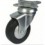 RUEDA GIRAT C/BASE 80 135 GOMA NEGRA