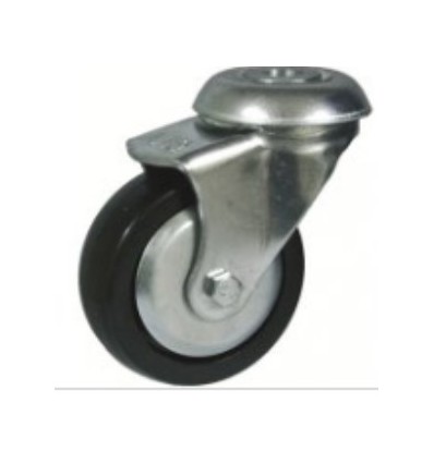 RUEDA GIRAT C/AGUJ 50 134 GOMA NEGRA