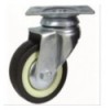 RUEDA GIRAT C/BASE 100 402 GOMA NEGRA