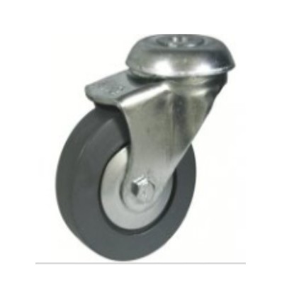 RUEDA GIRAT C/AGUJ 42 134 GOMA GRIS