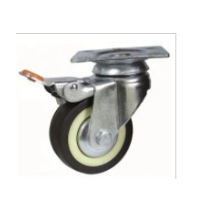 RUEDA GIRAT C/BASE 60 402FA GOMA NEGRA