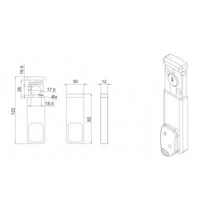 PROTECTOR S/BOMB MAGN PVD 120X30 22094L