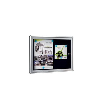 PANEL ANUNCIOS 480X360X40 PLATA 05193