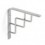 PALOMILLA BALDA PLATA MATE 150X150 1468.50