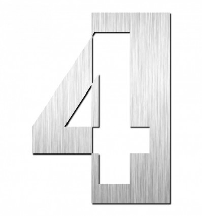 NUMERO A INOX MATE 125 4 1004