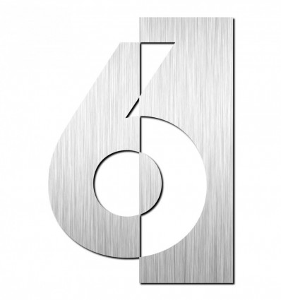 NUMERO A INOX MATE 125 6 1006