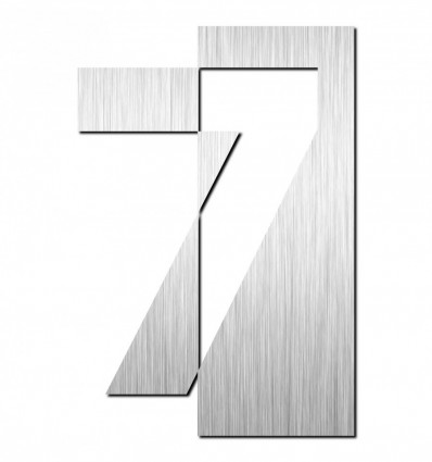 NUMERO A INOX MATE 125 7 1007