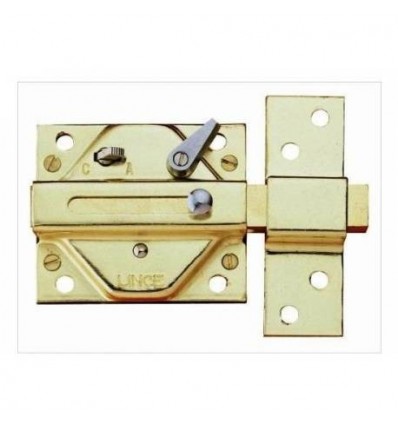 CERROJO PLASTON DORADO 7930 BOMBILLO 80MM
