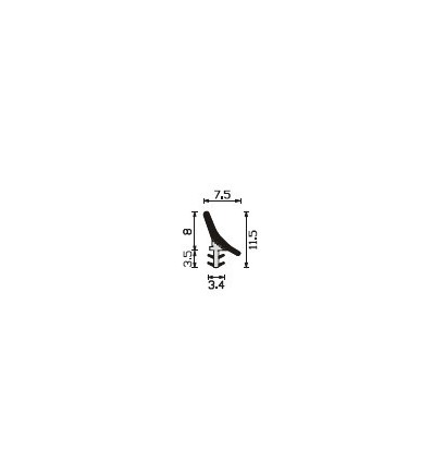 JUNTA PUERTA BEIGE A230 2,15M 12X7