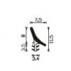 JUNTA PUERTA BEIGE A230 2,15M 12X7
