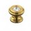 TIRADOR POMO CRISTAL STRASS 25 9953 DORADO