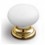 TIRADOR POMO MET 30 8472 BLANCO DORADO BRI
