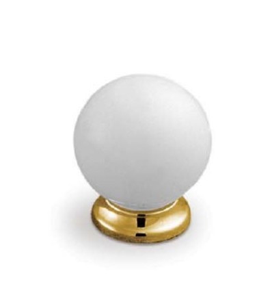 TIRADOR POMO POLIDUR 28 5102 BLANCO DORA
