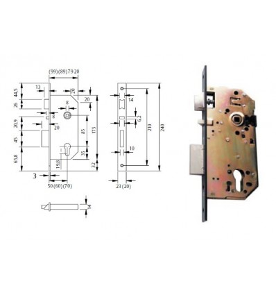 CERR ANTIPAN-FUEGO INOX AI 50 2030F C/RED