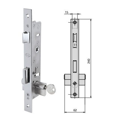CERRADERO INOX CE184/6U