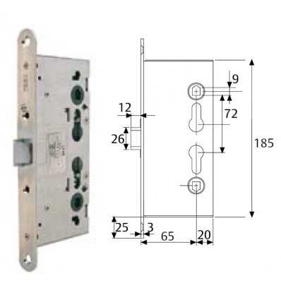 CERR CORTAFUEGO PASO CF60 CF6500R9Z