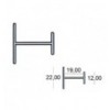 PERFIL AL H HOJA 19 4M PLATA 22/12 35020