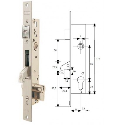 CERR MET C/GOLP INOX 25 AI 2240253AI