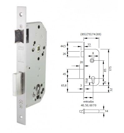 CERR C/GOLP S/BOMB H NIQ 50 4030 C/RED