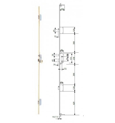 CERR 3P C/RODILLO H E 50 TLPN3 T60 C/L40