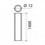 BARRA ANTIP VERT 1400 BARV1400C CROMO SATI