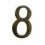 NUMERO LATON PULIDO BARNIZ 8 N 8 18008