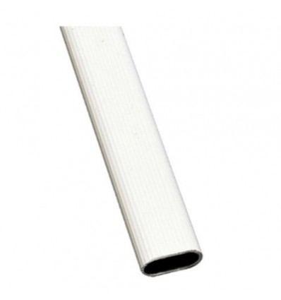 TUBO AL OVAL LACADO BLANCO 20 (TIRA 3M)